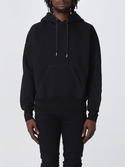 Shop Alexander Mcqueen Sweatshirt In Stretch Cotton In Black