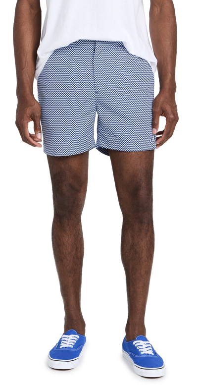 Shop Frescobol Carioca Classic Short Copacabana Navy Blue