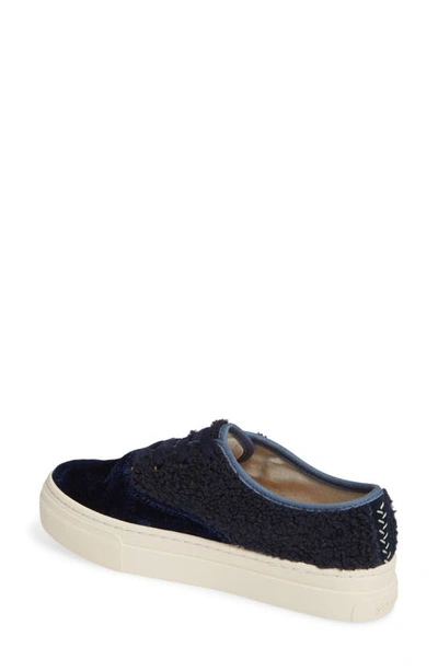 Shop Soludos Platform Sneaker In Midnight Blue