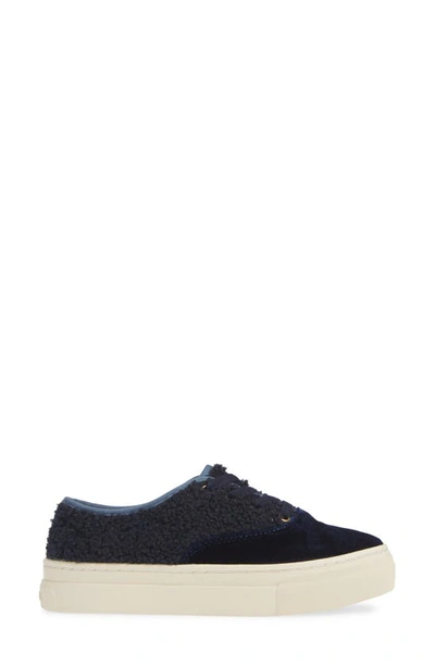 Shop Soludos Platform Sneaker In Midnight Blue