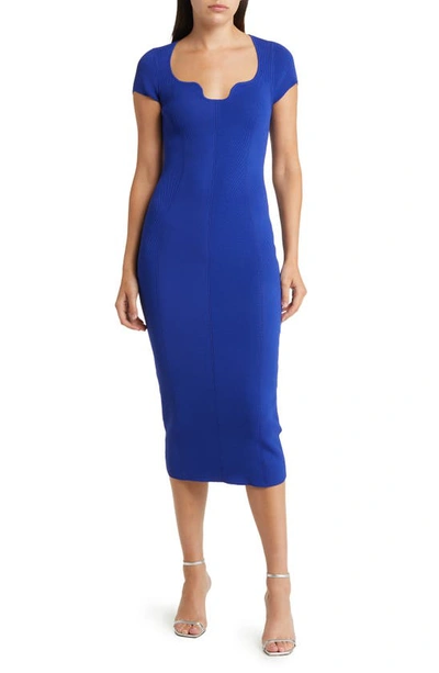 Shop Ted Baker Alixis Rib Sweater Dress In Blue