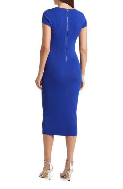 Shop Ted Baker Alixis Rib Sweater Dress In Blue