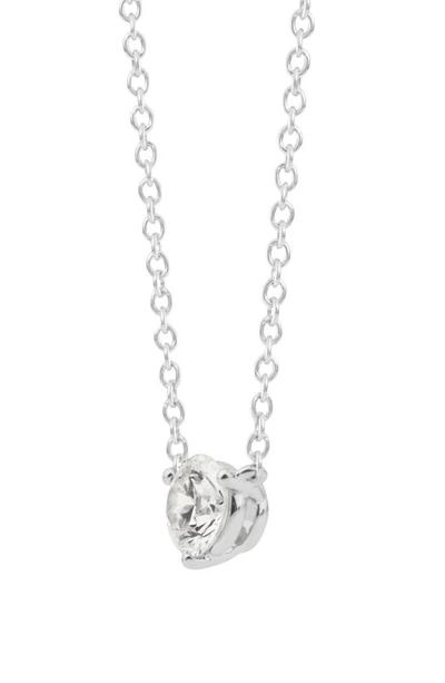 Shop Lightbox 0.50-carat Lab Grown Diamond Pendant Necklace In White/ 14k White Gold