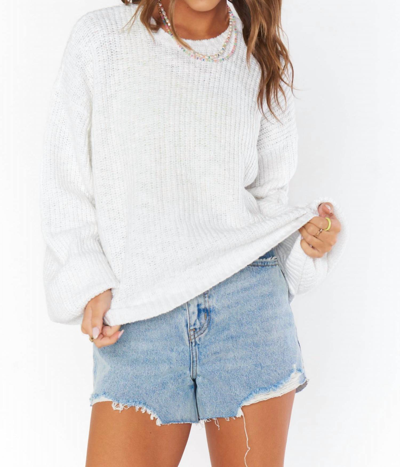 Shop Show Me Your Mumu Pismo Sweater In White Knit In Multi