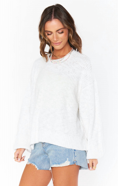 Shop Show Me Your Mumu Pismo Sweater In White Knit In Multi