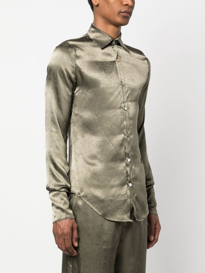 Shop Ludovic De Saint Sernin Classic-collar Shirt In Green