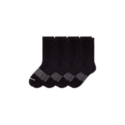 Shop Bombas Solids Calf Sock 4-pack In Black