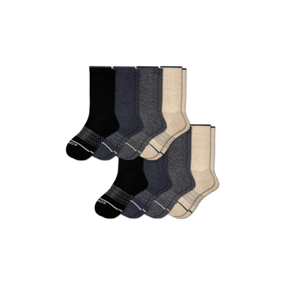 Shop Bombas Merino Wool Blend Calf Sock 8-pack In Mixed