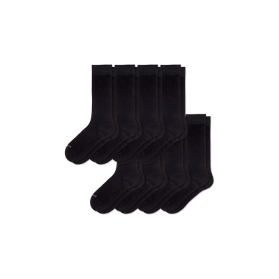 Shop Bombas Lightweight Calf Sock 8-pack In Black