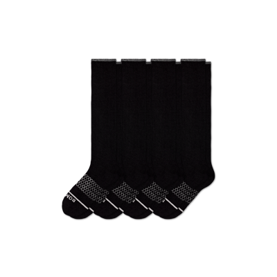 Shop Bombas Merino Wool Blend Knee-high Sock 4-pack In Black