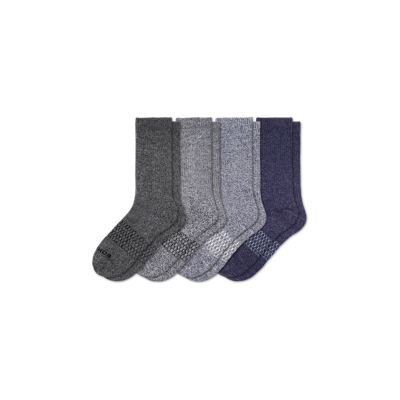 Shop Bombas Marl Calf Sock 4-pack In Mixed