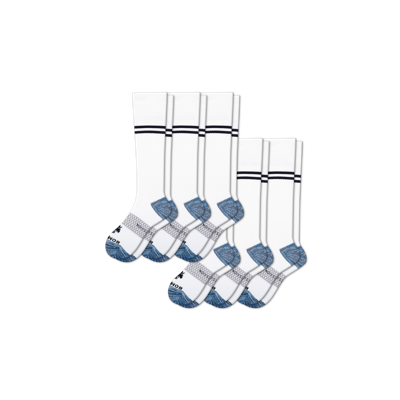 Shop Bombas Everyday Compression Sock 6-pack (15-20mmhg) In White