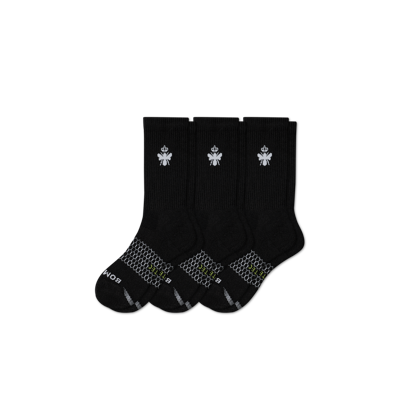 Shop Bombas All-purpose Performance Calf Sock 3-pack In Black