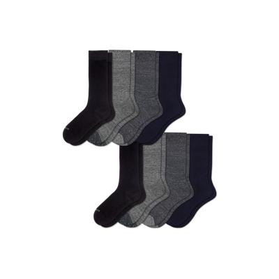 Shop Bombas Lightweight Calf Sock 8-pack In Dark Multi