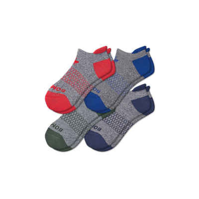 Shop Bombas Originals Ankle Sock 4-pack In Navy Olive Mix