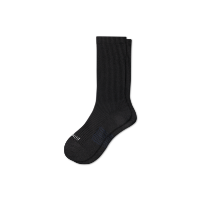 Shop Bombas Modern Rib Calf Socks In Black