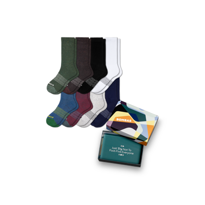 Shop Bombas Calf Sock 8-pack Gift Box In Mixed