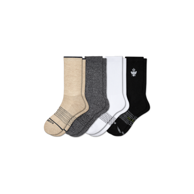 Shop Bombas Calf Sock Starter 4-pack In Multi Mix