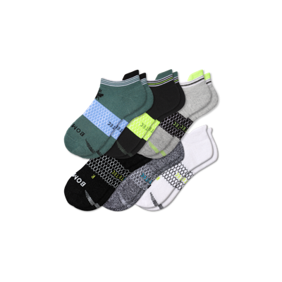 Shop Bombas All-purpose Performance Ankle Sock 6-pack In Botanical Black Mix
