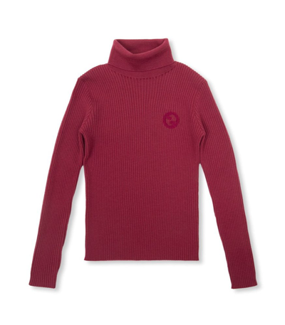 Shop Gucci Kids Roll Neck Long In Red
