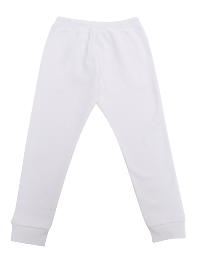 Shop Dsquared2 White Pants In Multicolor
