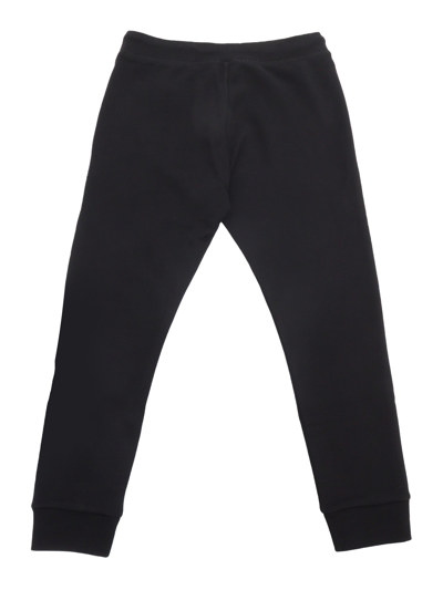 Shop Dsquared2 Black Pants In Multicolor