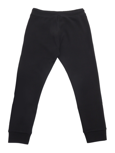 Dsquared2 Organic Cotton Fleece Jogger Pants With Logo In Multicolor