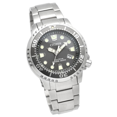 Pre-owned Citizen Promaster Marine Bn0167-50h Eco-drive Diver Watch Gray Dial 44mm