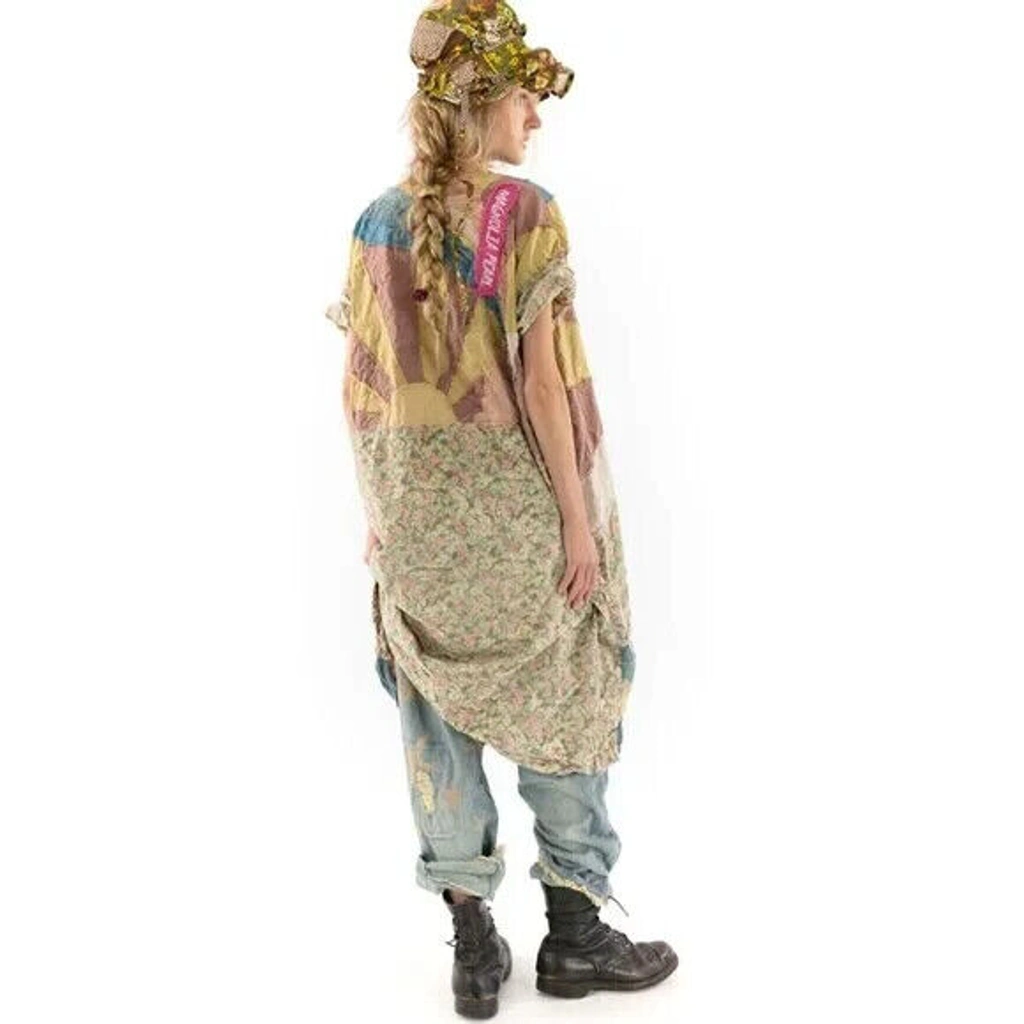 Magnolia Pearl ★ Sunrise Artist Smock dress Applique Artist Smock in Sunrise - Boho-Chic Clothing
