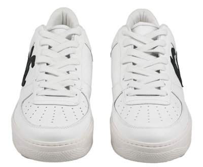 Pre-owned Knt Kiton Sneakers Shoes For Man 100% Leather Sz 9.5 Us 42.5 Eu Knsw4 In White/black
