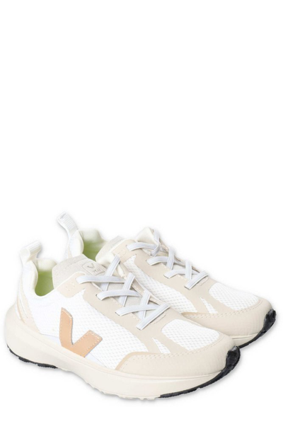 Shop Veja Kids Canary Lace In White