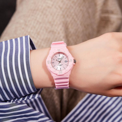 卡西欧手表女指针系列简约运动防水石英女士手表