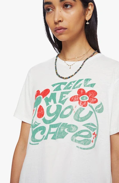 Shop Mother The Rowdy Graphic Tee In Tell Me You Care