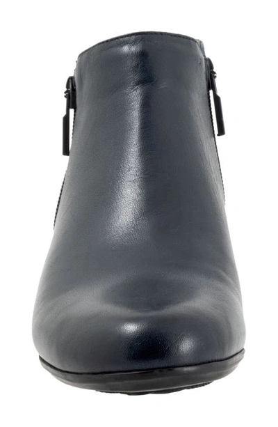 Trotters Extra Wide Width Major Bootie In Blue