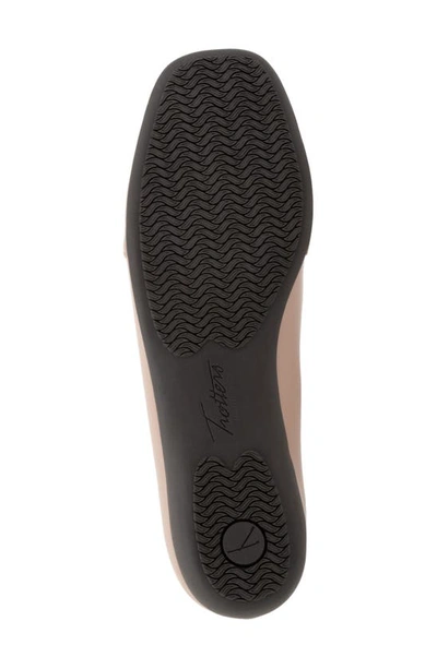 Trotters Sage Flat In Taupe Patent