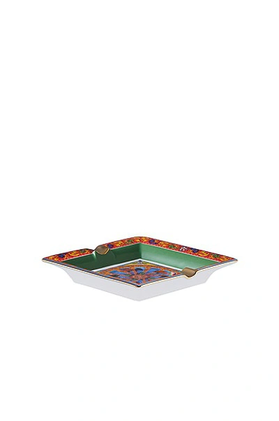 Dolce & Gabbana Casa Large Square Ashtray In Multicolor