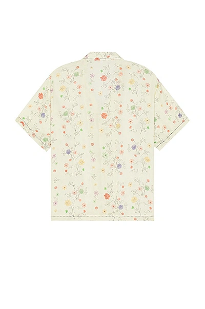 Shop Found Multi Floral Camp Shirt In Cream