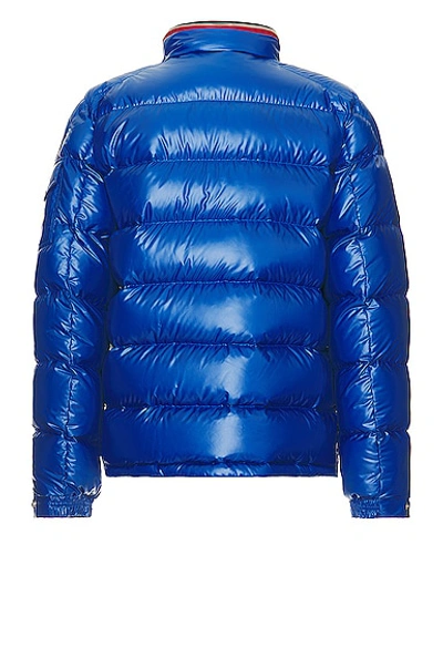 Shop Moncler Bourne Jacket In Bluette