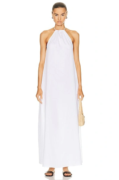 Shop Leset Yoko Halter Maxi Dress In White