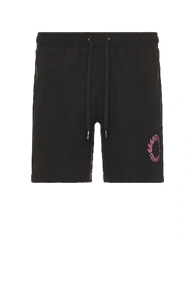 Shop Burberry Martin Popsicle Shorts In Black