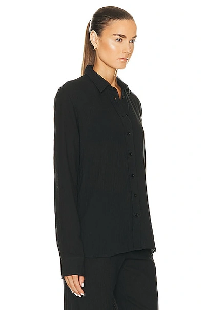 Éterne Jolene Button Down Top In Black