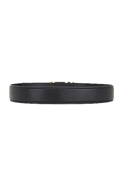 Shop Amiri Nappa 4cm Belt In Black