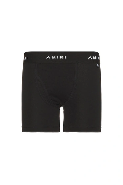Shop Amiri Logo Briefs In Black