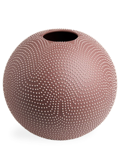 Shop Nuove Forme Arcadia Textured-finish Vase (29cm) In Brown