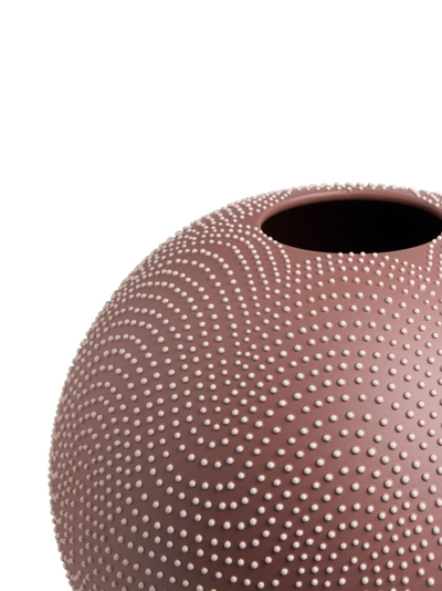 Shop Nuove Forme Arcadia Textured-finish Vase (29cm) In Brown