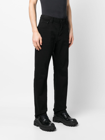 Shop Dsquared2 Straight-leg Denim Jeans In Black