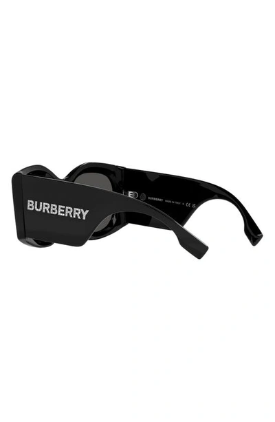 Shop Burberry Madeline 55mm Irregular Sunglasses In Black