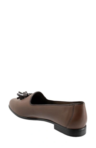 Shop Trotters Liz Tassel Loafer In Dark Taupe