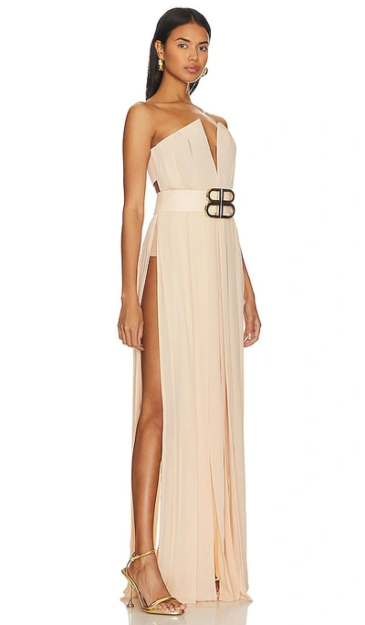 Shop Bronx And Banco Nia Cream Strapless Gown