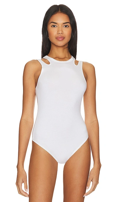 Shop Hudson Cut Out Bodysuit In White